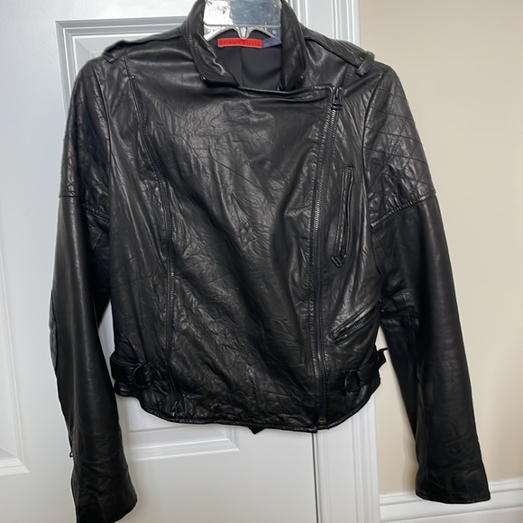 Alice and Olivia Leather Moto Jacket - Picture 11 of 13